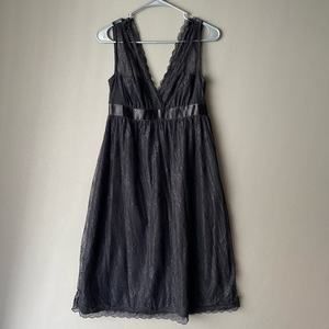 Club Monaco sz‎ 2 lace Y2k goth fairycore slip dress